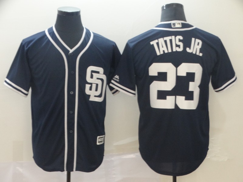 San Diego Padres #23 Fernando Tatis Jr. Navy Cool Base Stitched Jersey - Zenithce