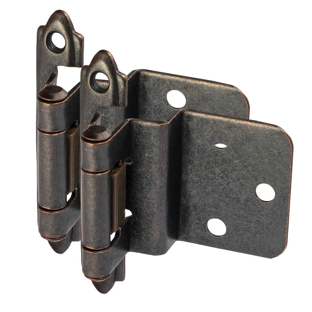 Cosmas 15628-bb Brushed Brass Cabinet Hinges 3/8 Inset - Zenithce