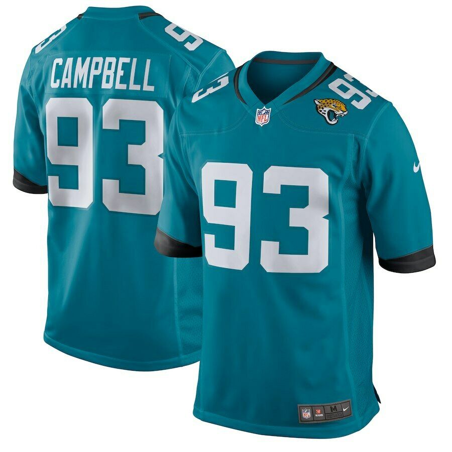 Jacksonville Jaguars #93 Calais Campbell Stitched Jersey - Zenithce
