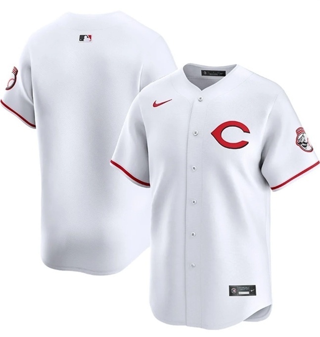 Cincinnati Reds Blank White 2025 Home Limited Stitched Jersey - Zenithce