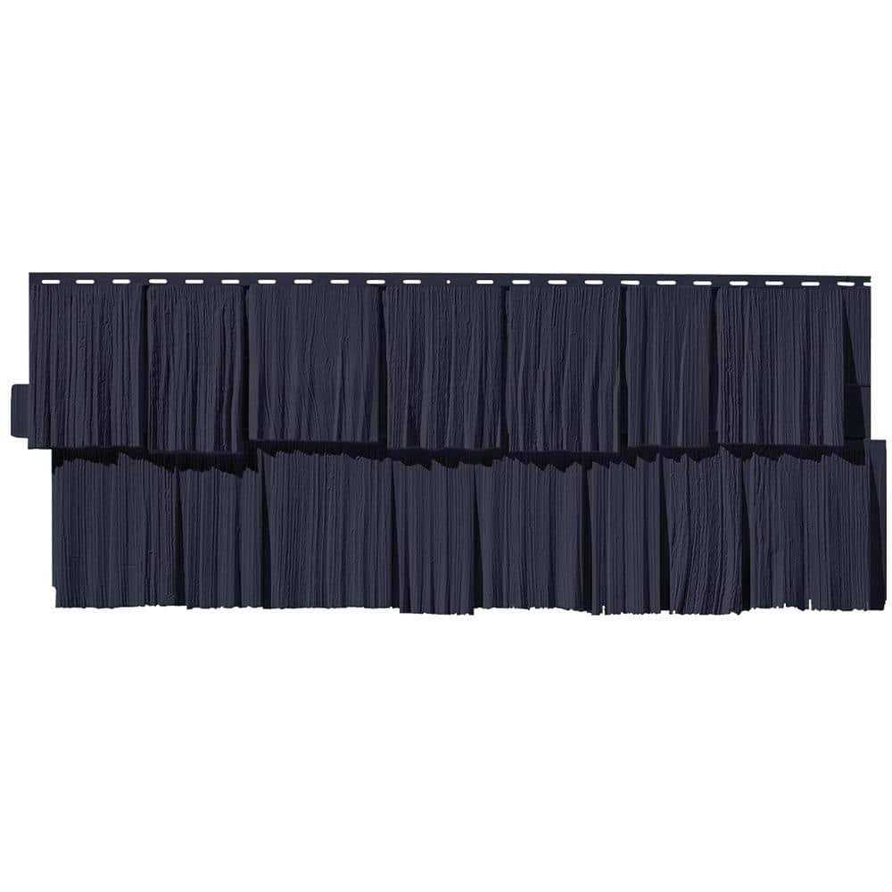 Novik Shake HS 18.75 in. x 48.38 in. Hand-Split Shake 49.36 Sq. ft. per Box Plastic Shake Vinyl Siding - Zenithce