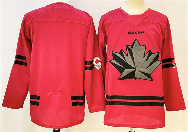 Canada Blank Red Stitched Jersey - Zenithce