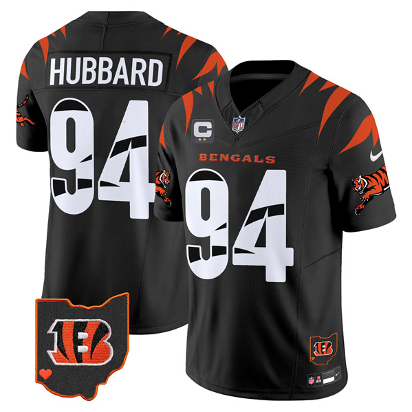 Cincinnati Bengals #94 Sam Hubbard Black F.U.S.E. With 2-Star C Patch Special Vapor Untouchable Limited Stitched Jersey - Zenithce