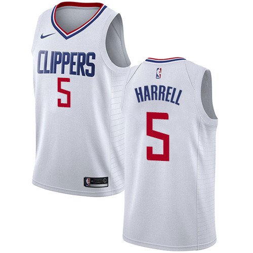 Clippers #5 Montrezl Harrell White Swingman Association Edition Jersey - Zenithce