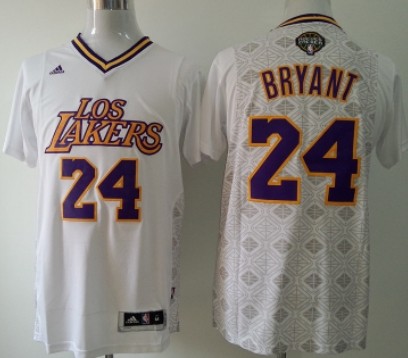 Los Angeles Lakers #24 Kobe Bryant Revolution 30 Swingman 2014 Noche Latina White Jersey - Zenithce