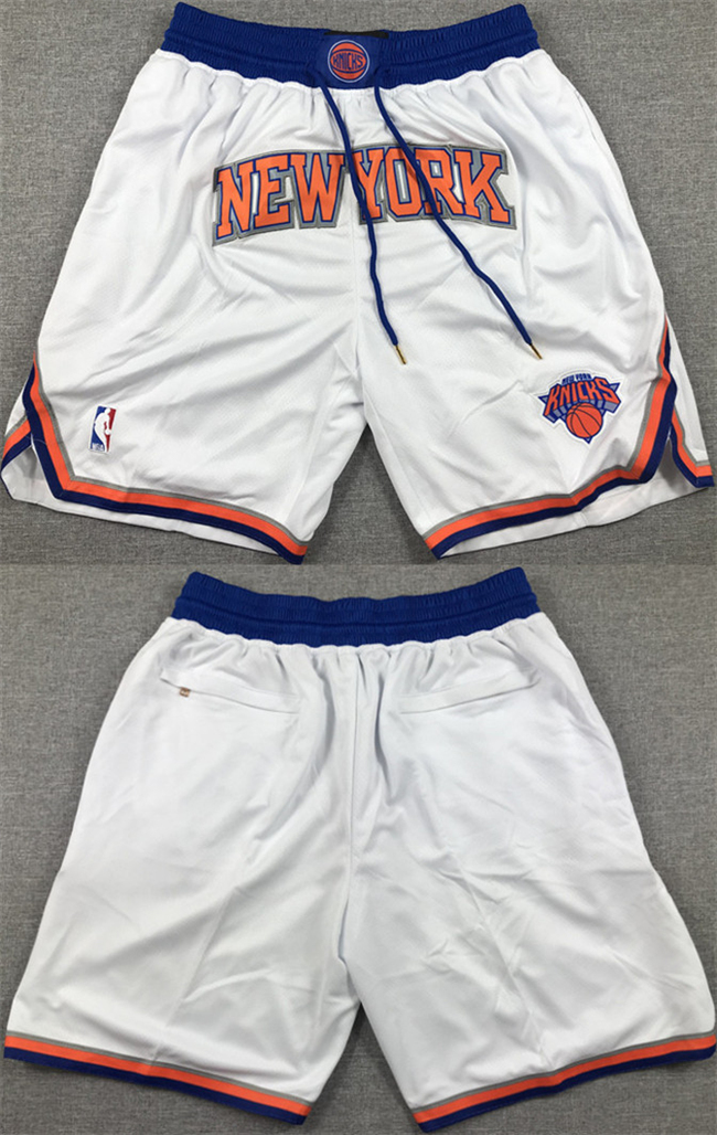 New York Knicks White Shorts - Zenithce