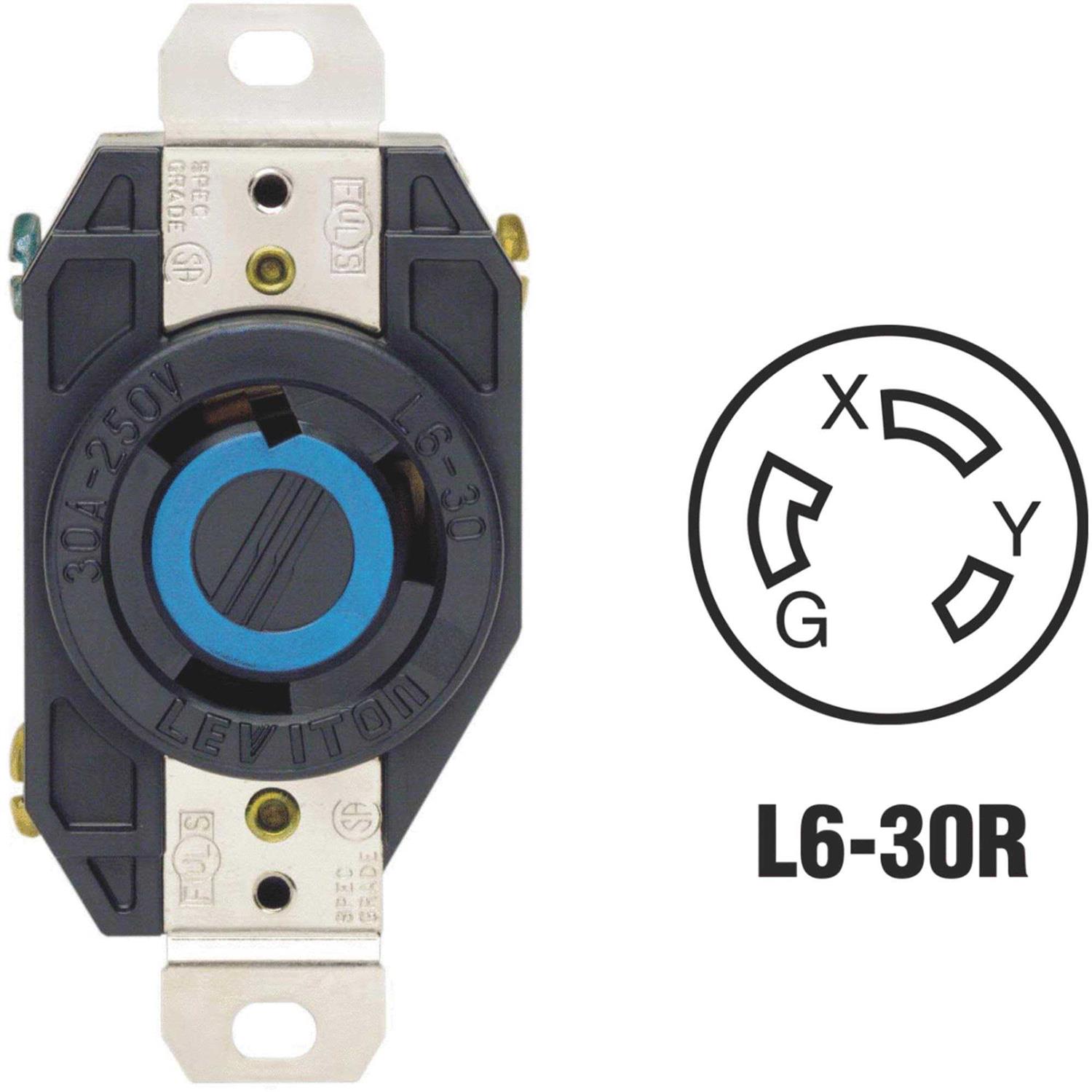 Leviton 2610 Locking Receptacle - Zenithce