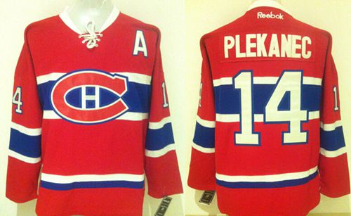 Canadiens #14 Tomas Plekanec Stitched Red New CH Jersey - Zenithce