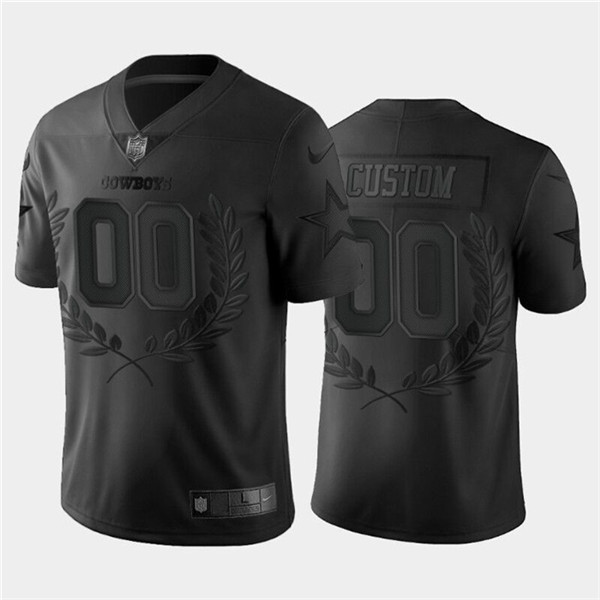 Dallas Cowboys Customized Black MVP Stitched Limited Jersey - Zenithce