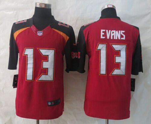 Buccaneers #13 Mike Evans Red Team Color Stitched New Limited Nike Jersey - Zenithce