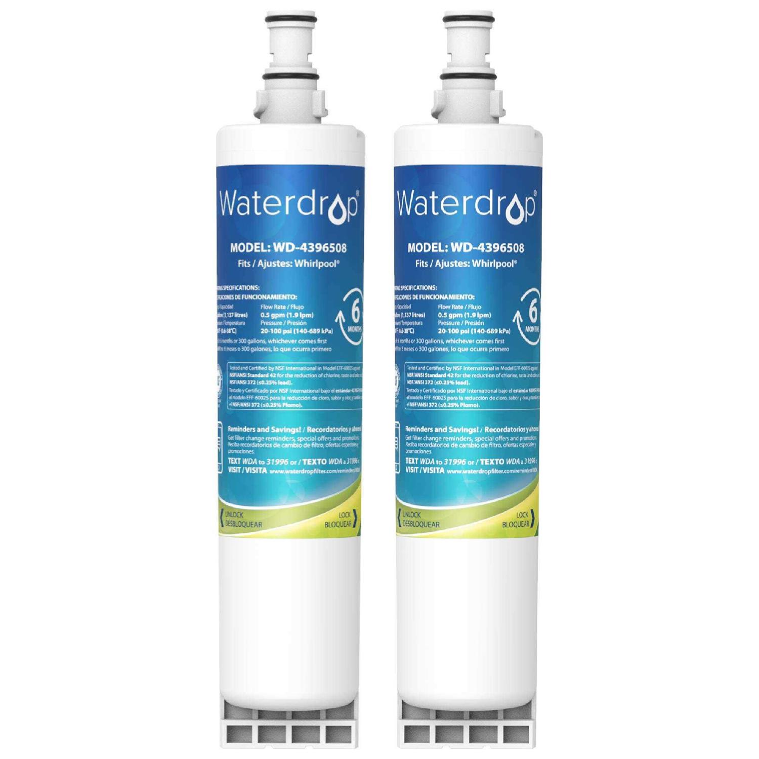 Waterdrop 4396508 Refrigerator Water Filter Replacement for Whirlpool 4396508 - Zenithce