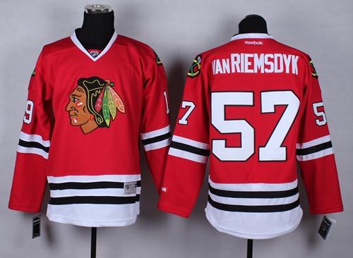 Blackhawks #57 Trevor Van Riemsdyk Red Stitched Jersey - Zenithce