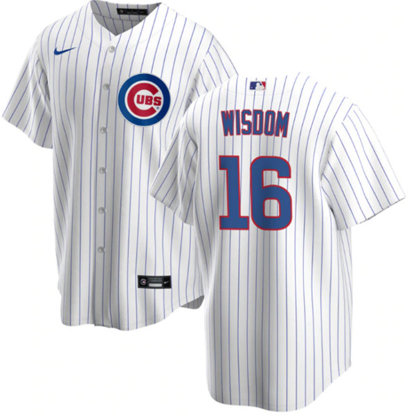 Chicago Cubs #16 Patrick Wisdom White Cool Base Stitched Baseball Jersey - Zenithce