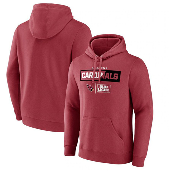 Arizona Cardinals Red X Bud Light Pullover Hoodie - Zenithce