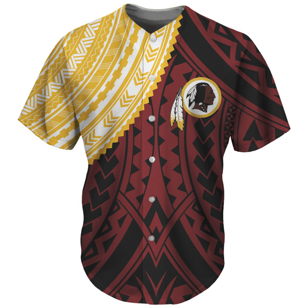 Washington Football Team Red Baseball Jersey - Zenithce