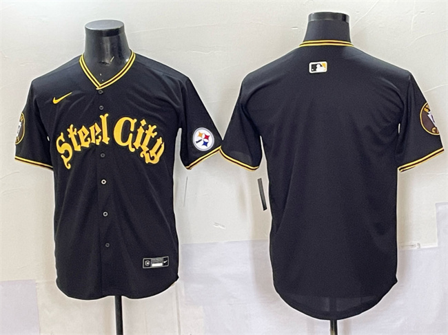 Pittsburgh Steelers Blank Black 412 Patch Vapor Premier Limited Stitched Jersey - Zenithce