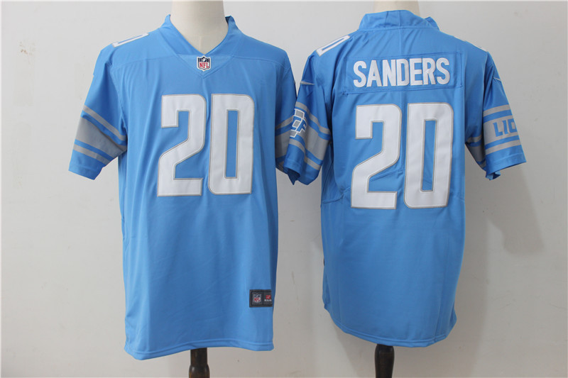 Detroit Lions #20 Barry Sanders Blue Stitched Vapor Untouchable Limited Nike Jersey - Zenithce