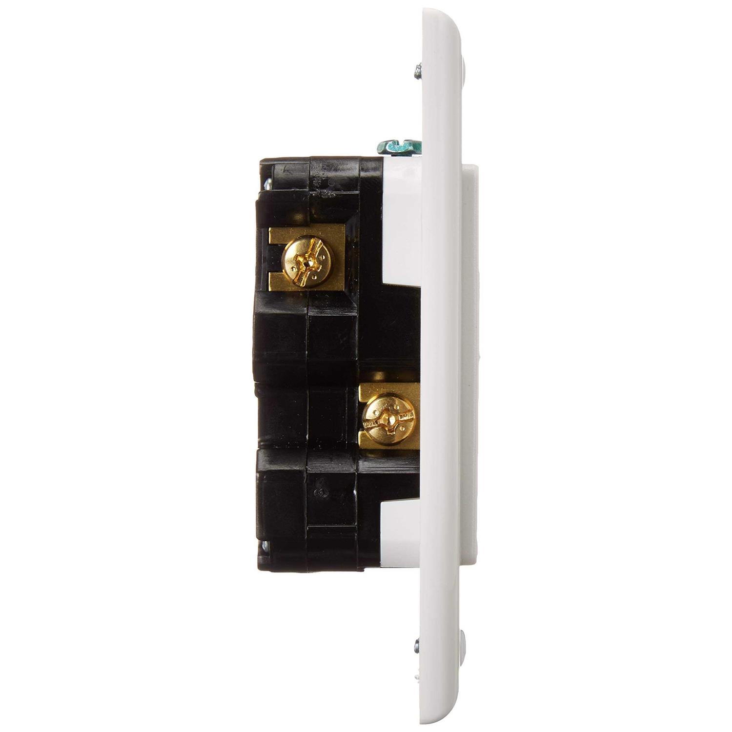 Leviton Decora Smart WiFi Rocker Switch White D215S-R02-1RW - Zenithce