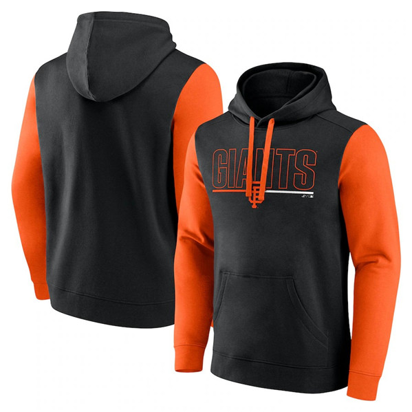 San Francisco Giants Black Outline Fleece Pullover Hoodie - Zenithce