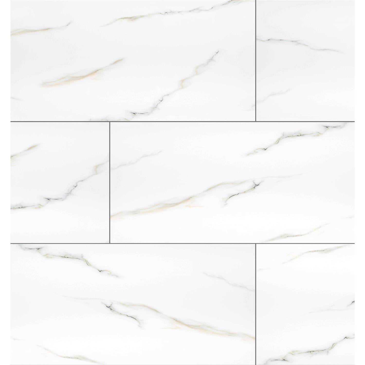 MSI Aria Bianco 24 in. Polished Porcelain Floor and Wall Tile - Zenithce