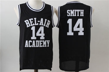 Bel-Air 14 Smith Black Stitched Jersey - Zenithce
