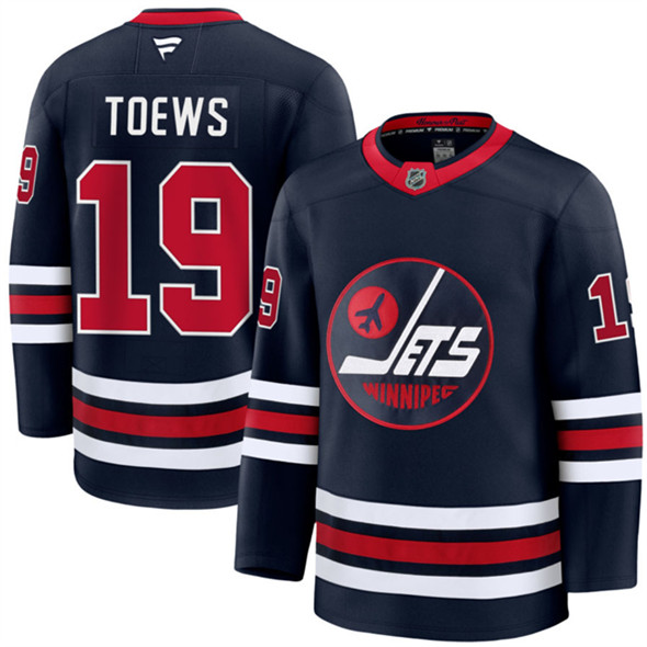 Winnipeg Jets #19 Jonathan Toews Navy 2024-25 Alternate Stitched Jersey - Zenithce