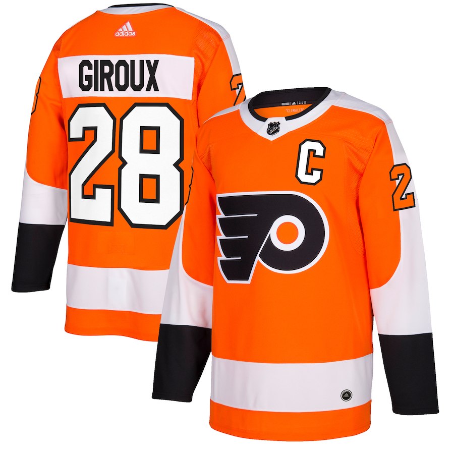 Philadelphia Flyers #28 Claude Giroux Orange Stitched Adidas Jersey - Zenithce