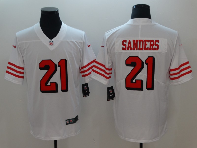 San Francisco 49ers #21 Deion Sanders White Untouchable Limited Stitched Jersey - Zenithce