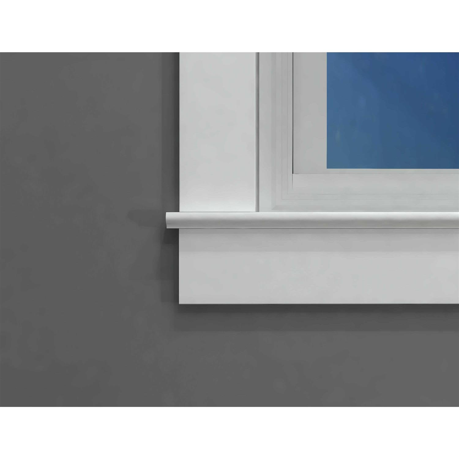 Royal Building Products 0.75-in x 3.5-in x 8-ft Reversible (Smooth/Wood Grain) PVC Trim Board Stainless Steel | 2826 - Zenithce