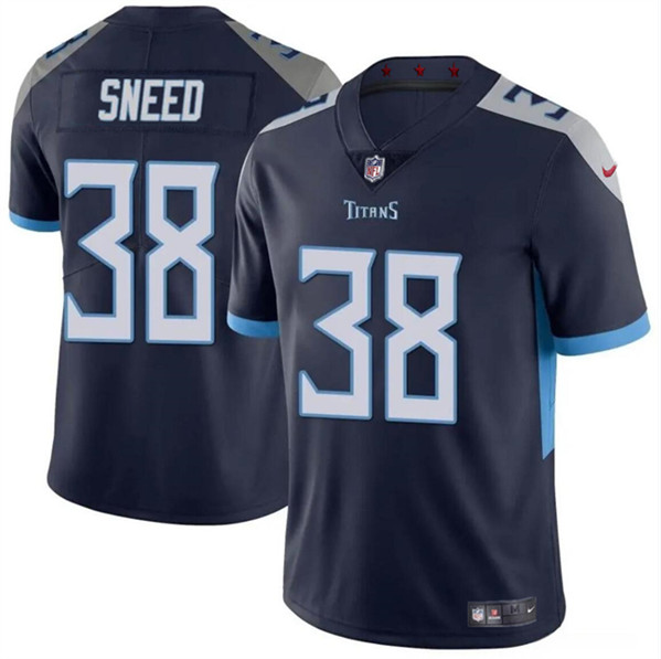 Tennessee Titans #38 L'Jarius Sneed Navy Vapor Limited Stitched Jersey - Zenithce