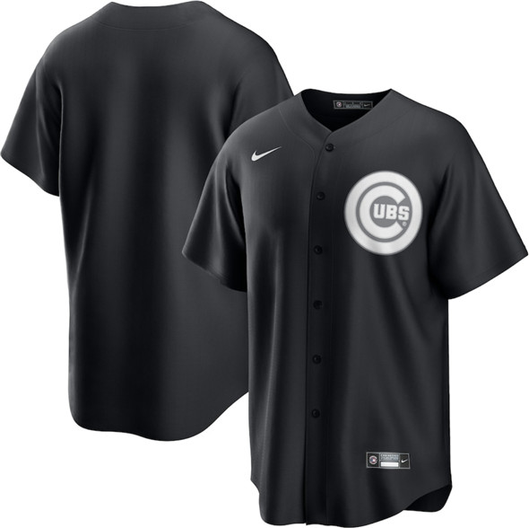 Chicago Cubs Blank Black Lights Out Limited Stitched Jersey - Zenithce