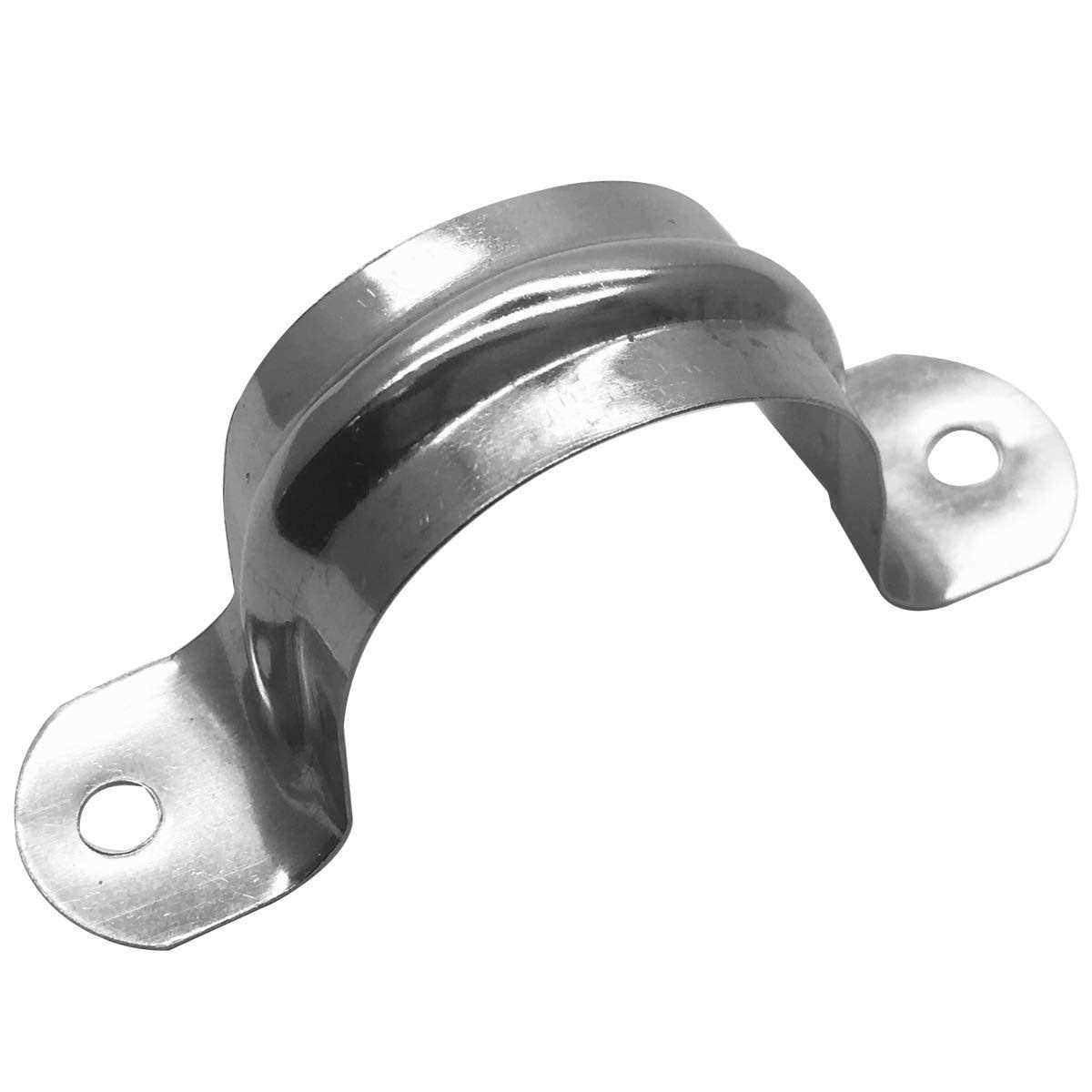 Nge 4inch Rigid Pipe Strap Clamp-Two Hole Strap-U Bracket Tube Clip-Stainless Steel Heavy Duty Pipe Fasten Holder-Secures Condu - Zenithce