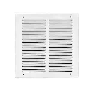 Venti Air 8 in. White Flat Return Air Steel Grille - Zenithce