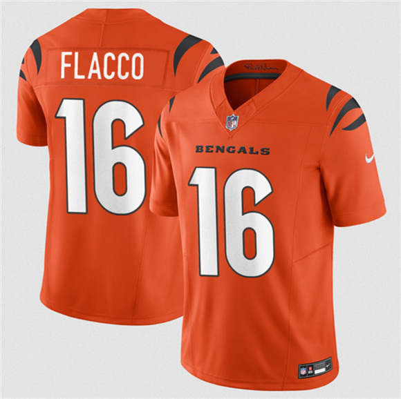 Cincinnati Bengals #16 Joe Flacco Orange 2025 F.U.S.E. Vapor Untouchable Limited Stitched Jersey - Zenithce