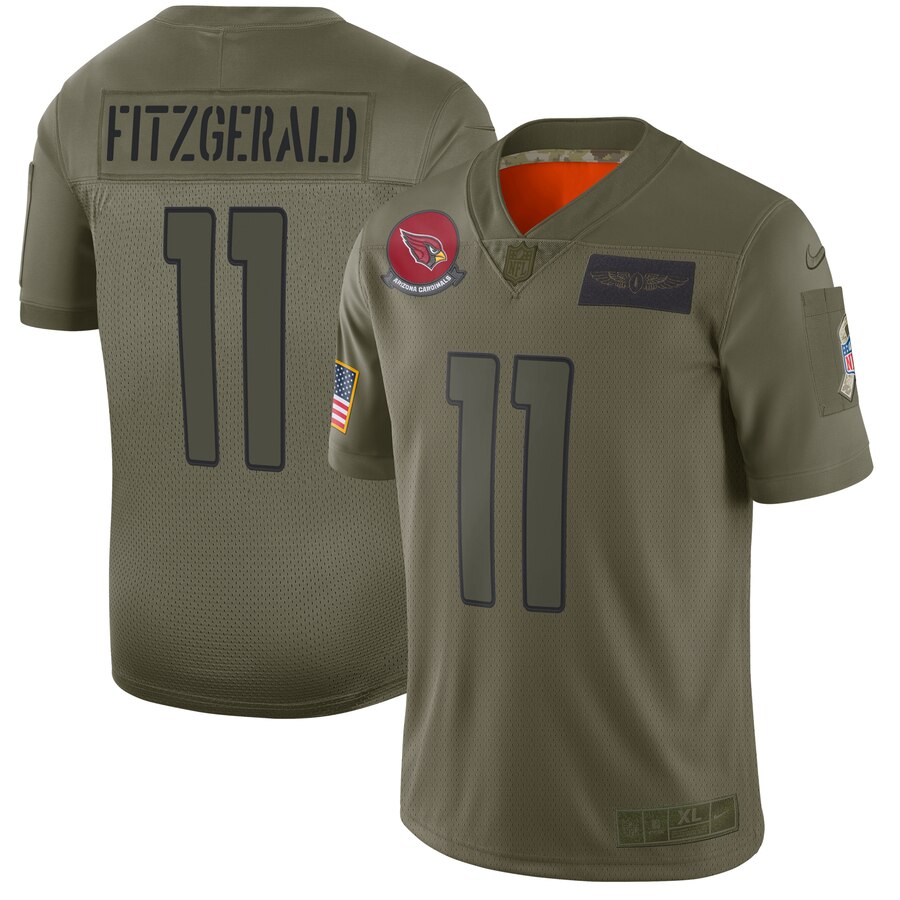 Arizona Cardinals #11 Larry Fitzgerald 2019 Camo Salute To Service Limited Stitched Jersey. - Zenithce