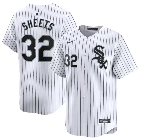 Chicago White Sox #32 Gavin Sheets White 2024 Home Limited Stitched Jersey - Zenithce
