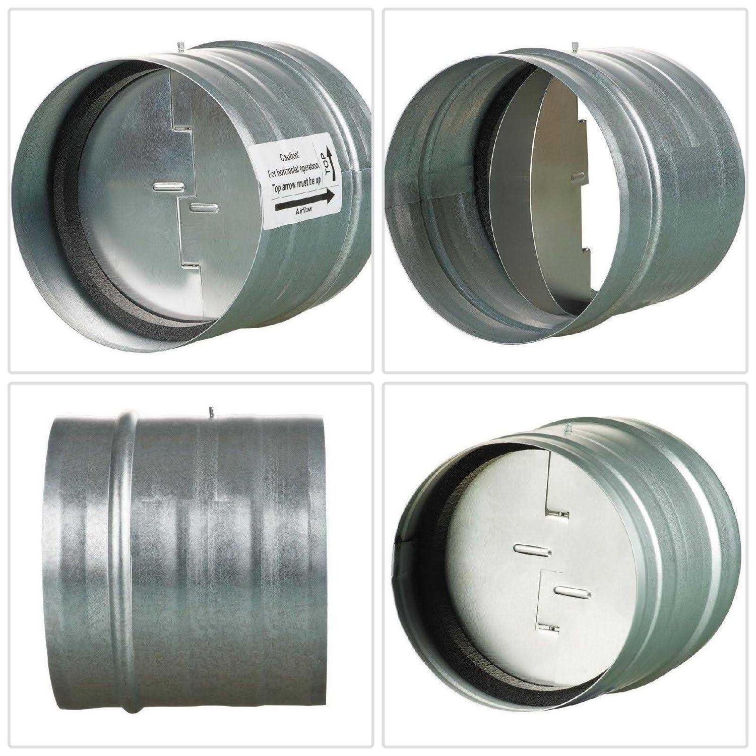 Galvanized Back-Draft Damper with Rubber Seal - Zenithce