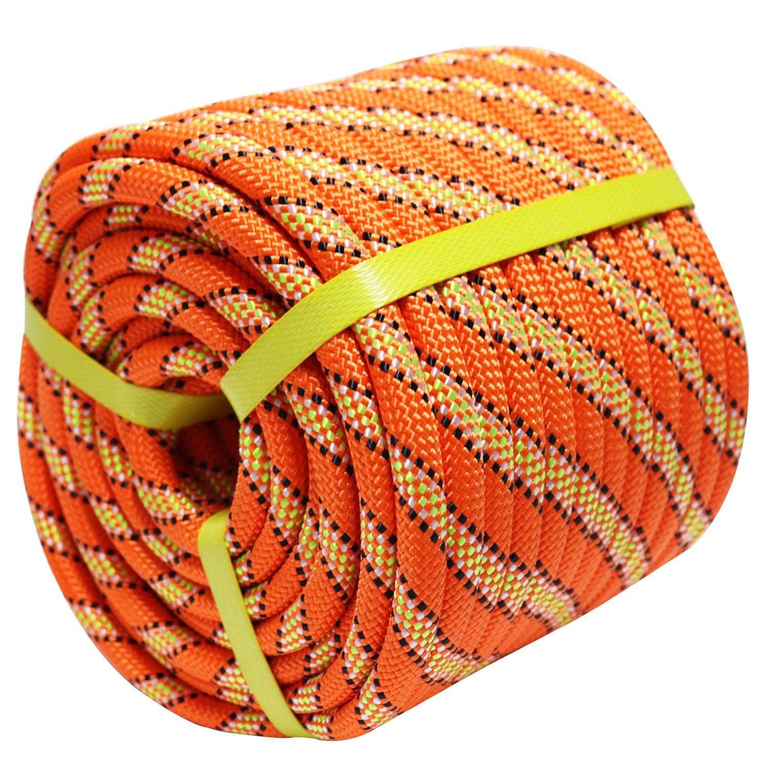 Crayza Double Braided Polyester Rope Strong Arborist Rigging Rope 48 Strands for Climbing Tree Work Pulling Swing Sailing - Zenithce