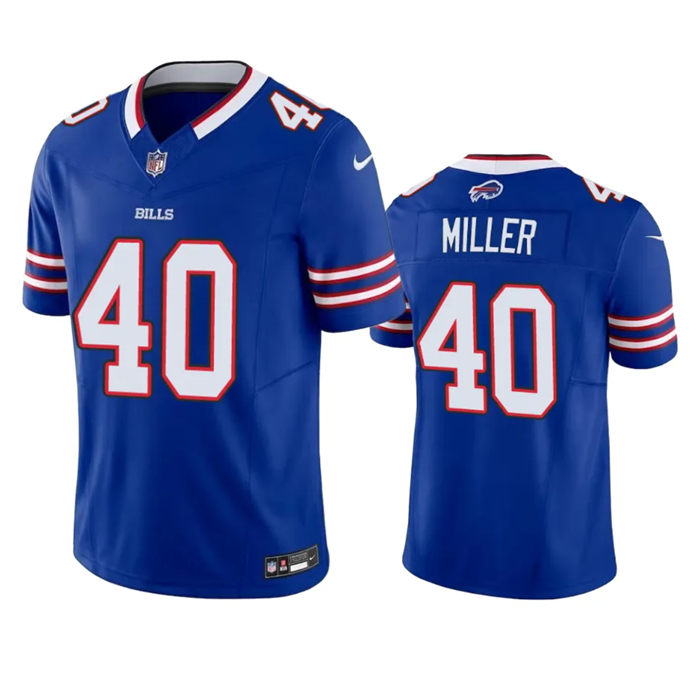 Buffalo Bills #40 Von Miller Blue 2023 F.U.S.E. Vapor Untouchable Limited Stitched Jersey - Zenithce