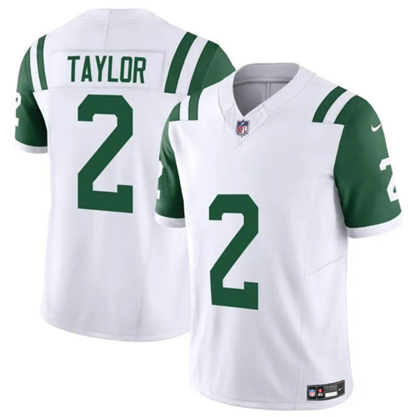 New York Jets #2 Tyrod Taylor White 2024 F.U.S.E. Classic Alternate Vapor Untouchable Limited Stitched Jersey - Zenithce