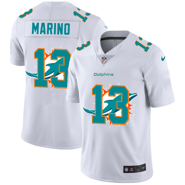 Miami Dolphins #13 Dan Marino White Stitched Jersey - Zenithce