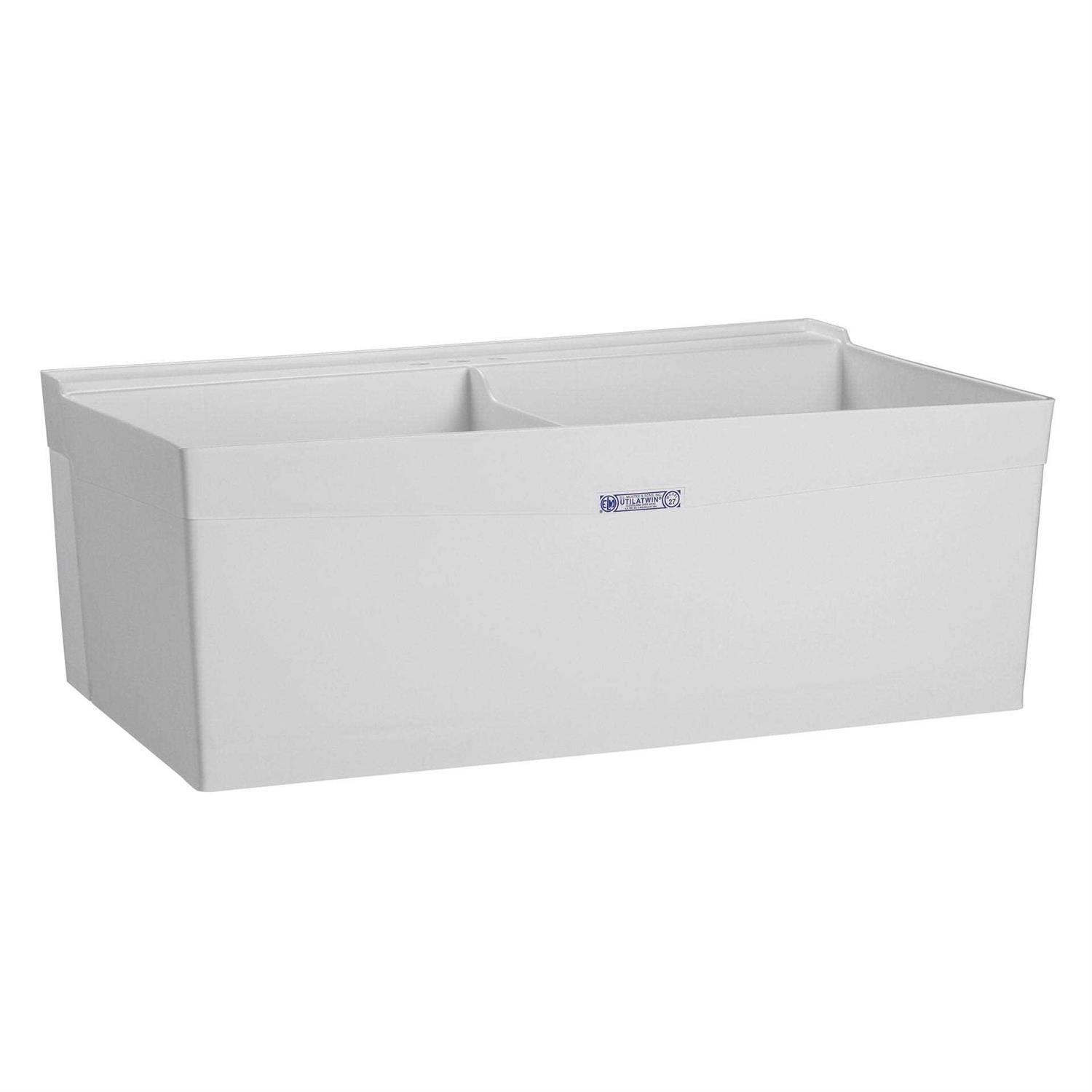 Mustee 27F Utilatwin Double Laundry Tub - Zenithce