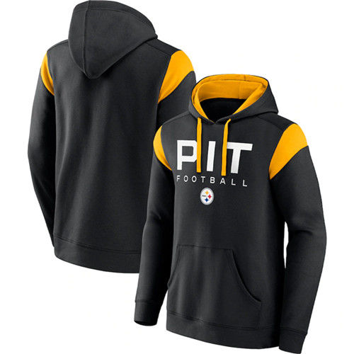 Pittsburgh Steelers Black Call The Shot Pullover Hoodie - Zenithce
