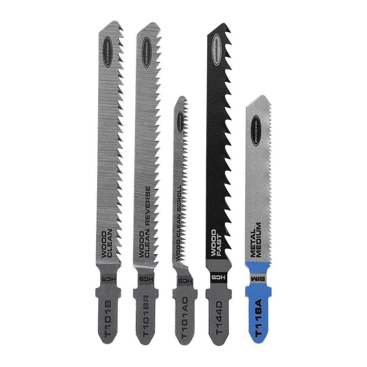 Warrior T-shank General Purpose Jig Saw Blade Set - Zenithce
