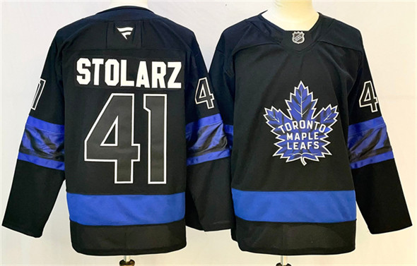 Toronto Maple Leafs #41 Anthony Stolarz Black 2024-25 Stitched Jersey - Zenithce