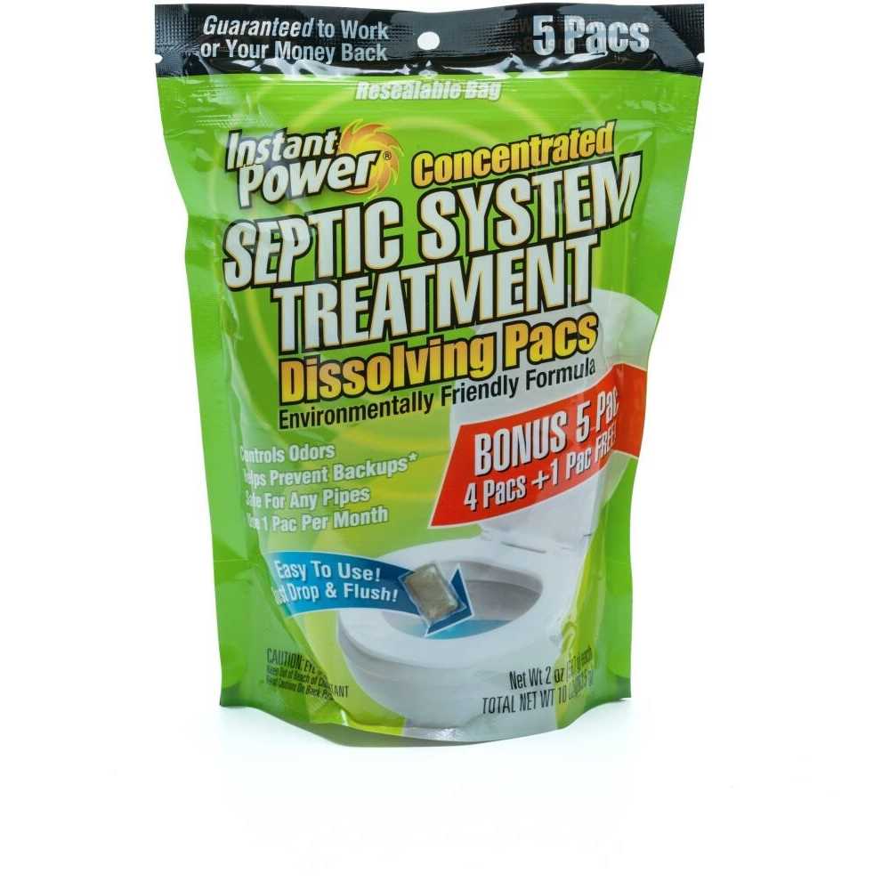Instant Power Septic System Treatment Dissolving Pacs - Zenithce