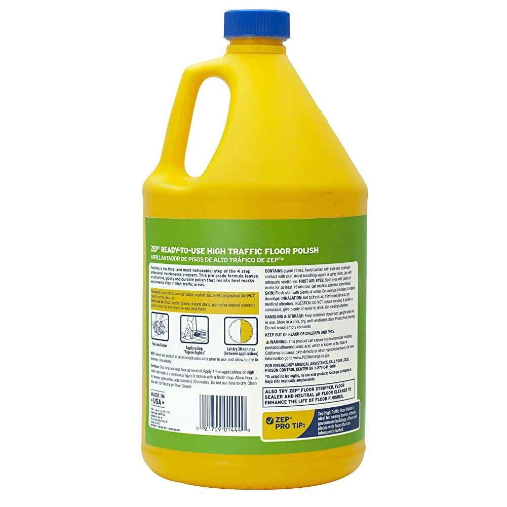 Zep High-Traffic Floor Polish - Zenithce