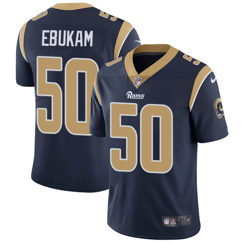Los Angeles Rams #50 Samson Ebukam Navy Blue Vapor Untouchable Limited Stitched Jersey - Zenithce