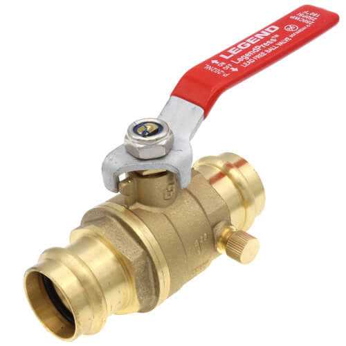 Legend Valve P-202NL Full Port Press Ball Valve with Drain 101 - Zenithce