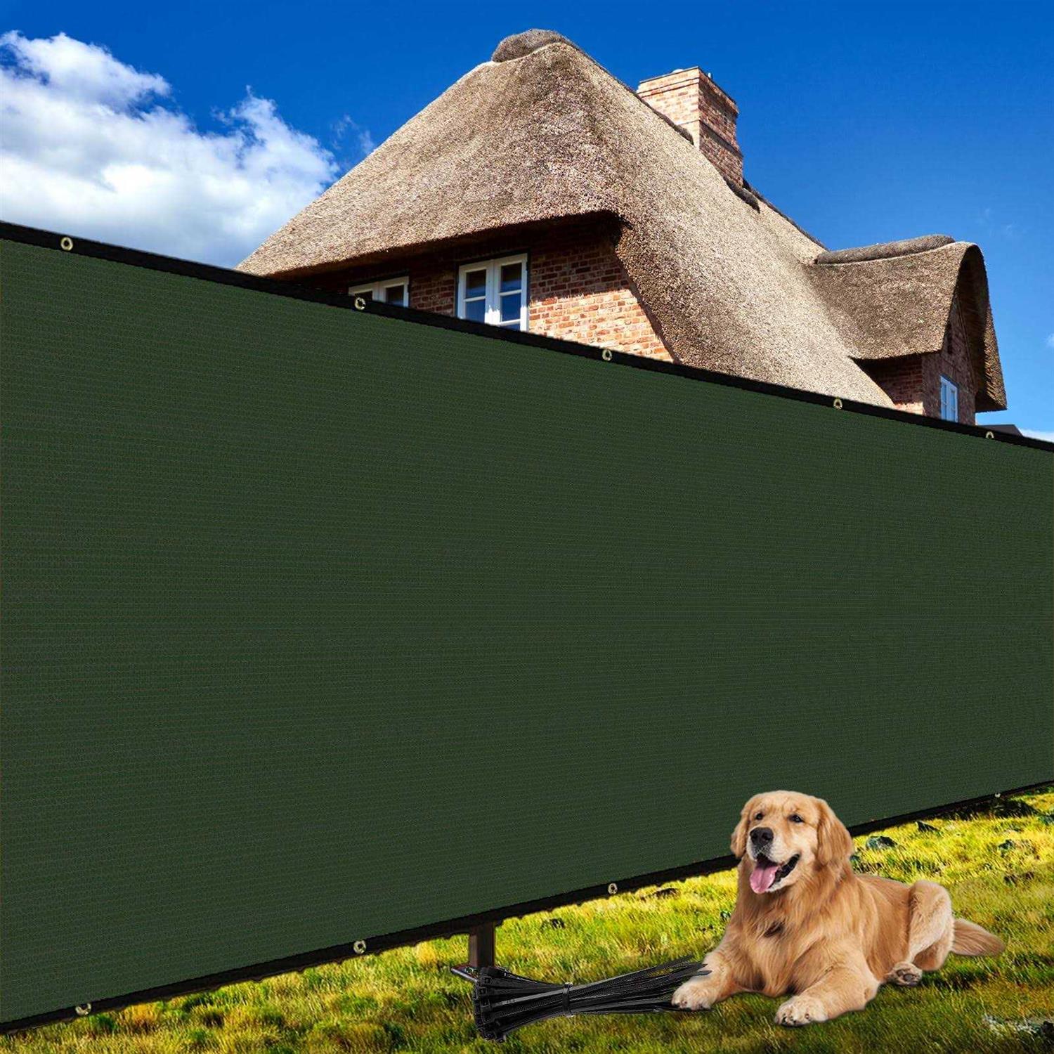 Shade&beyond 50′ Fence Privacy Screen Heavy Duty Gsm Fencing Mesh Shade Net Cover For Wall Garden Yard Outdoor - Zenithce